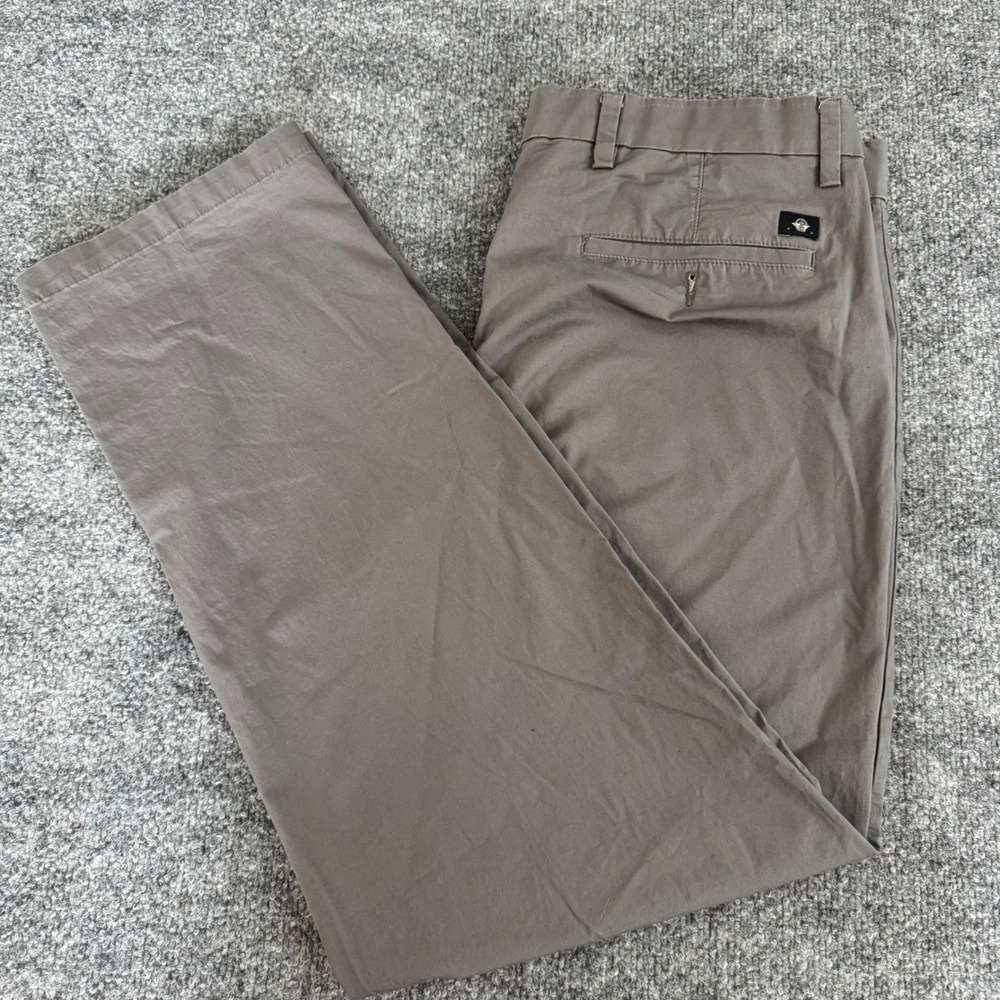 Dockers Chino Pants Mens 36x29 Smart 360 Flex Cotton Straight Leg Gray Workday